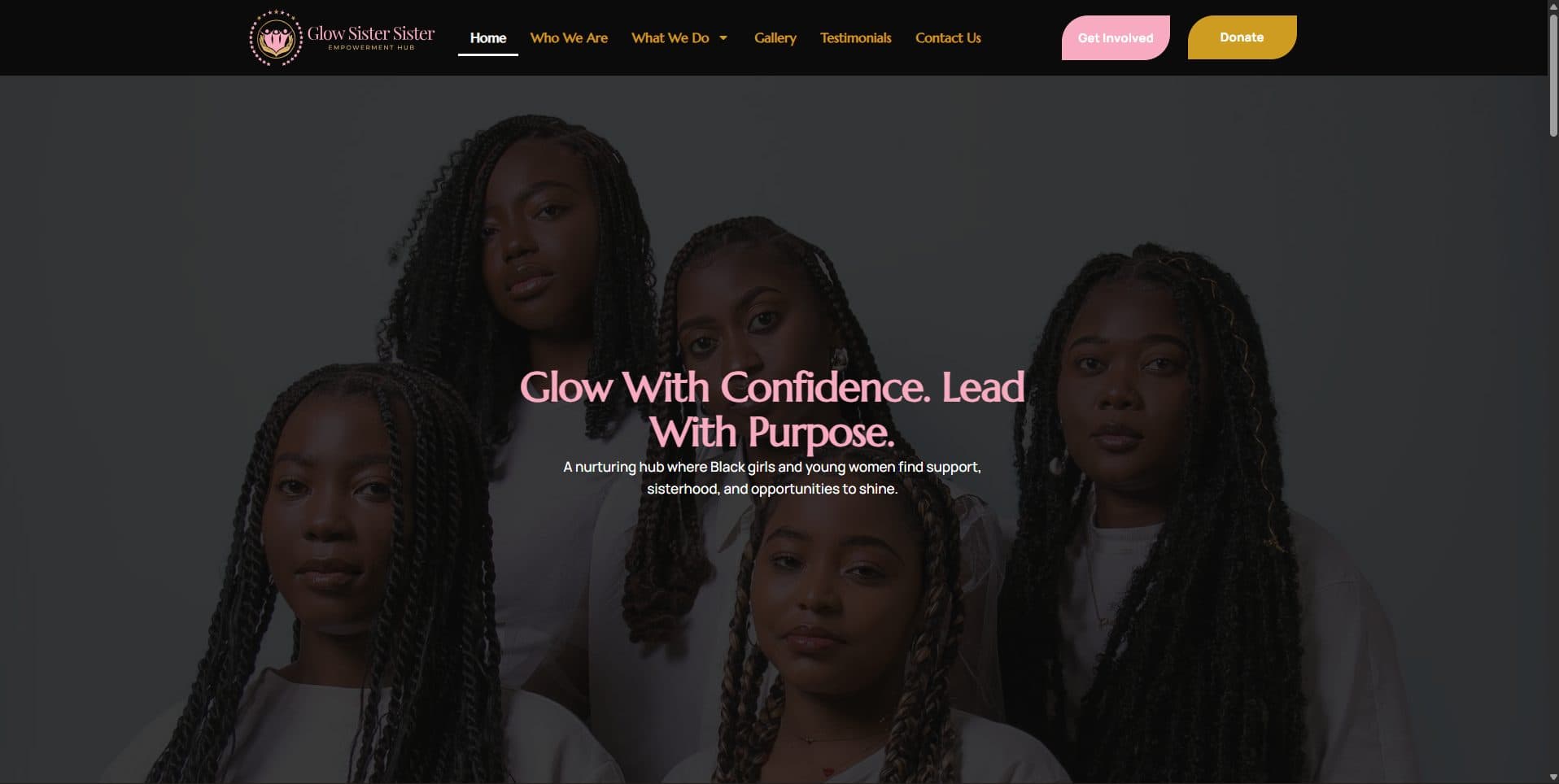 Glow Sister Hub — Community Web Platform