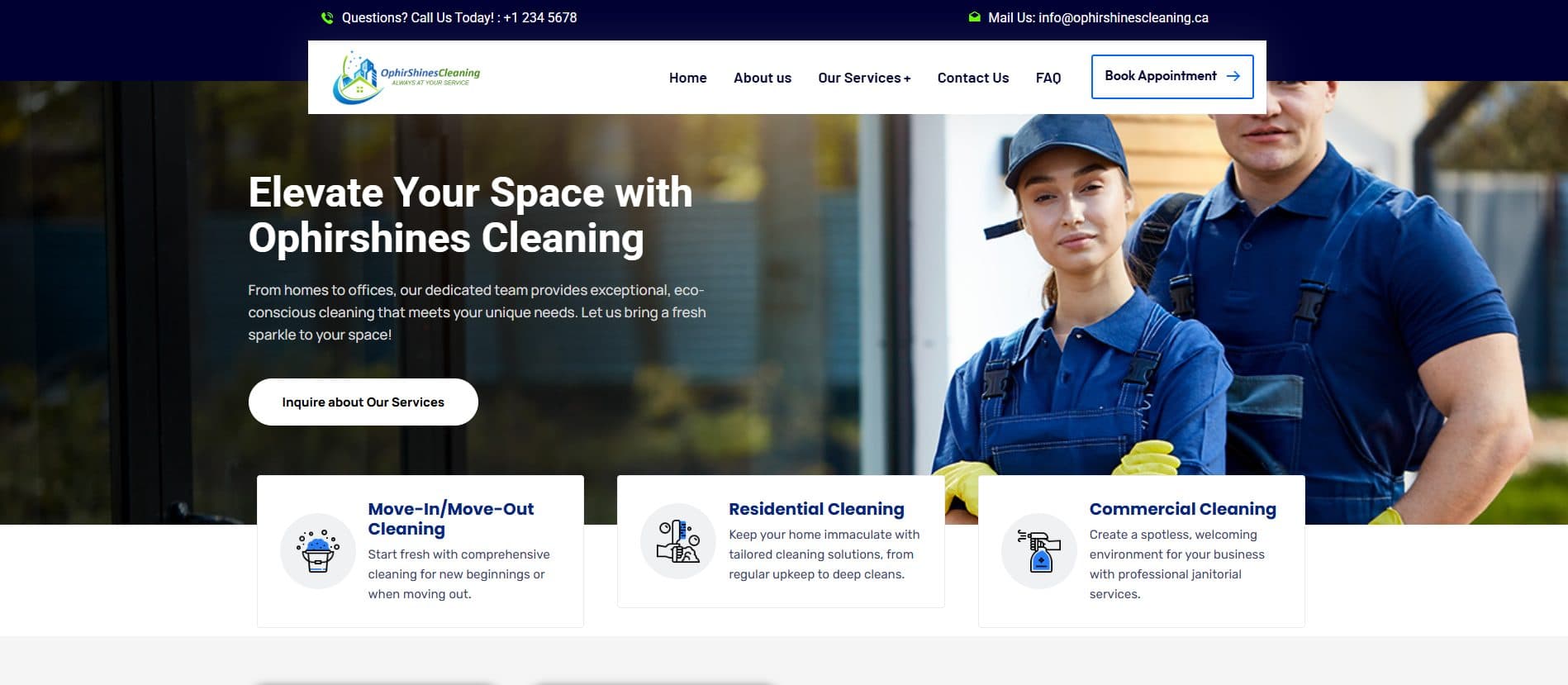 Ophir Shines Cleaning